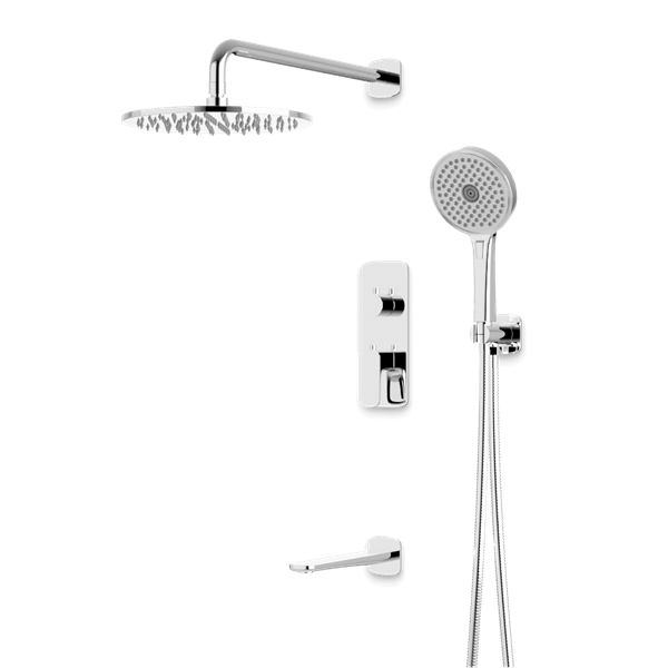 Artos - Harmony Thermostatic Shower Trim Kit with Hand Shower, Tub Filler