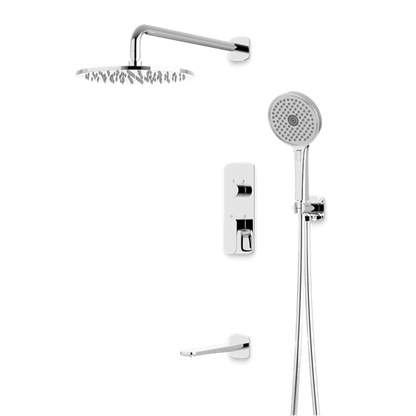 Artos - Harmony Thermostatic Shower Trim Kit with Hand Shower, Tub Filler