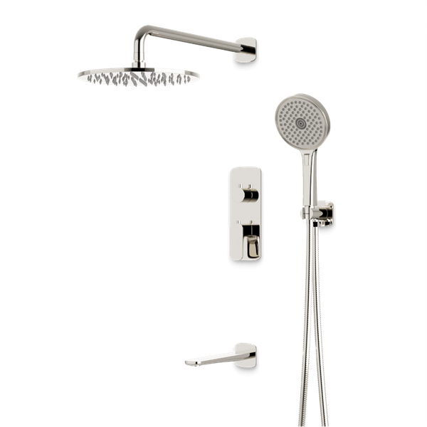 Artos - Harmony Thermostatic Shower Trim Kit with Hand Shower, Tub Filler