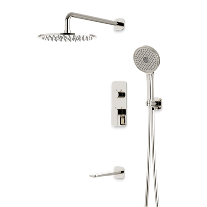 Artos - Harmony Thermostatic Shower Trim Kit with Hand Shower, Tub Filler