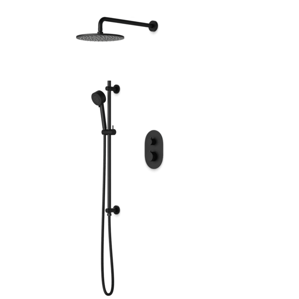 Artos - Opera Shower Set with Slide Bar, Wall Mount Shower Head Round