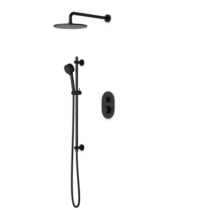 Artos - Opera Shower Set with Slide Bar, Wall Mount Shower Head Round