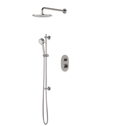 Artos - Opera Shower Set with Slide Bar, Wall Mount Shower Head Round