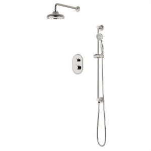 Artos - Classic Thermostatic Shower Trim Kit with Hand Shower on Slide Bar