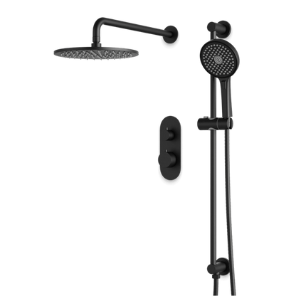 Artos - Opera Thermostatic Shower Trim Kit with Hand Shower on Slide Bar