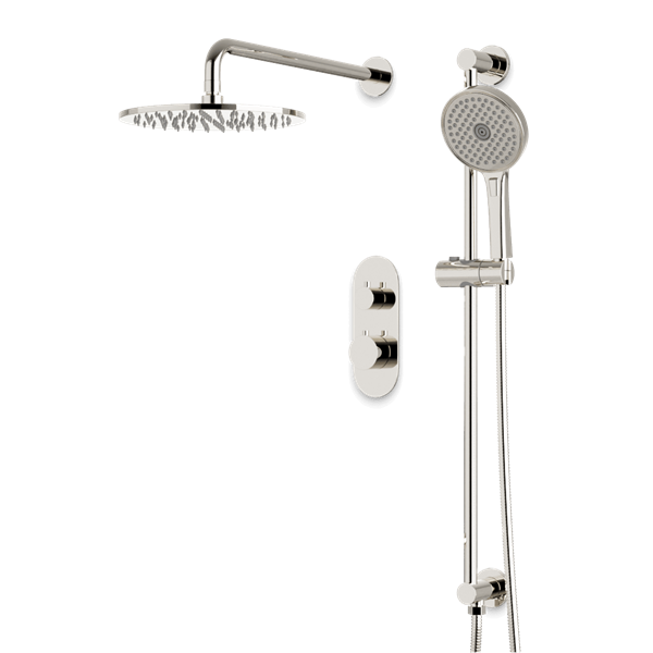Artos - Opera Thermostatic Shower Trim Kit with Hand Shower on Slide Bar