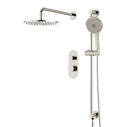 Artos - Opera Thermostatic Shower Trim Kit with Hand Shower on Slide Bar
