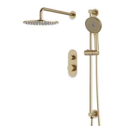 Artos - Opera Thermostatic Shower Trim Kit with Hand Shower on Slide Bar