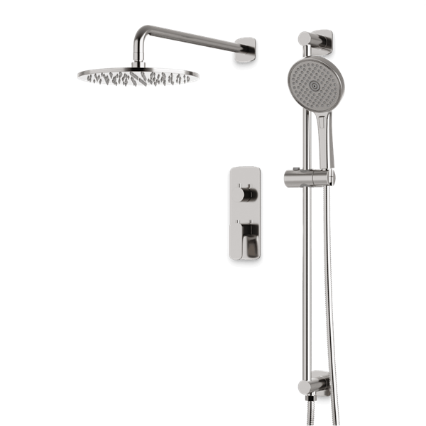 Artos - Harmony Thermostatic Shower Trim Kit with Hand Shower on Slide Bar
