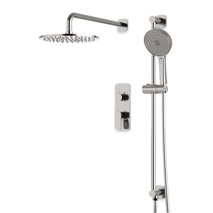 Artos - Harmony Thermostatic Shower Trim Kit with Hand Shower on Slide Bar