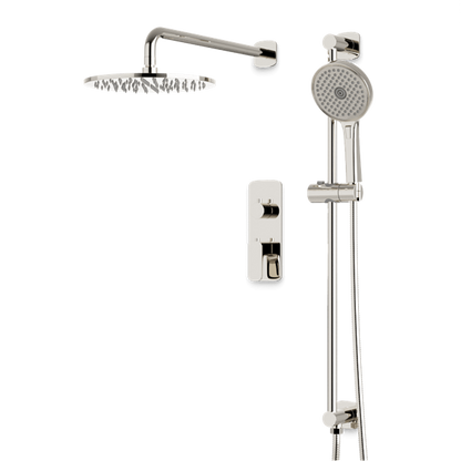 Artos - Harmony Thermostatic Shower Trim Kit with Hand Shower on Slide Bar