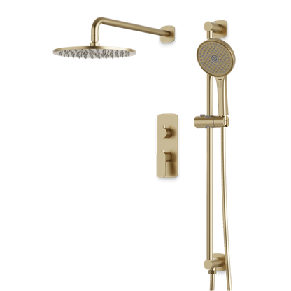 Artos - Harmony Thermostatic Shower Trim Kit with Hand Shower on Slide Bar