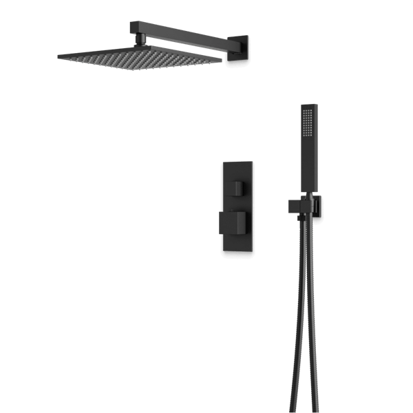 Artos - Edge Thermostatic Shower Trim Kit with Hand Shower