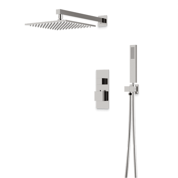 Artos - Edge Thermostatic Shower Trim Kit with Hand Shower