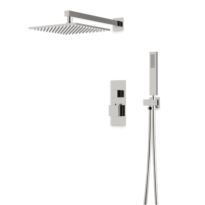 Artos - Edge Thermostatic Shower Trim Kit with Hand Shower