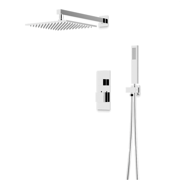 Artos - Edge Thermostatic Shower Trim Kit with Hand Shower