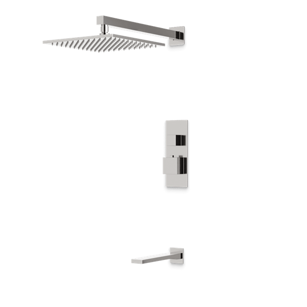 Artos - Edge Thermostatic Shower Trim Kit with Tub Filler