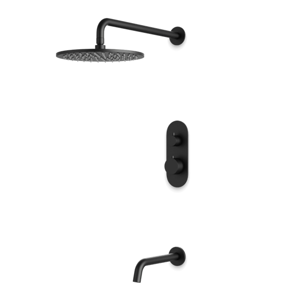 Artos - Opera Thermostatic Shower Trim Kit with Tub Filler