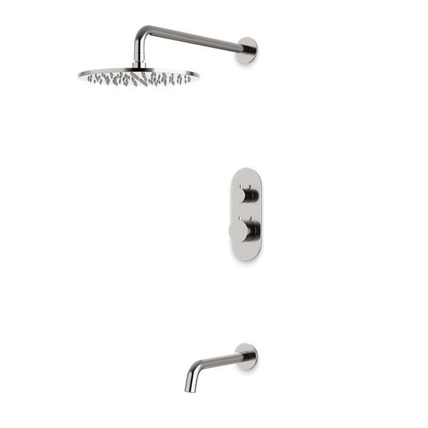 Artos - Opera Thermostatic Shower Trim Kit with Tub Filler
