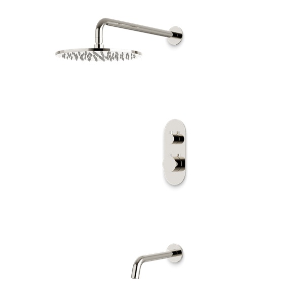 Artos - Opera Thermostatic Shower Trim Kit with Tub Filler