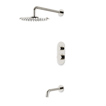 Artos - Opera Thermostatic Shower Trim Kit with Tub Filler