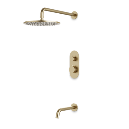 Artos - Opera Thermostatic Shower Trim Kit with Tub Filler