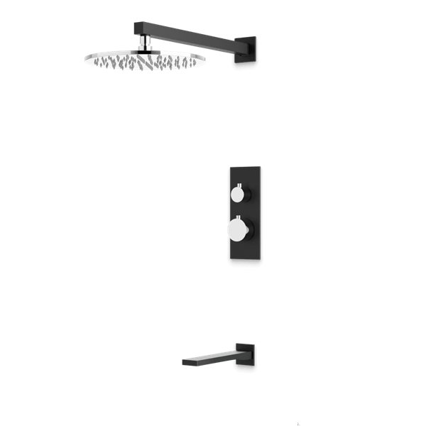 Artos - Otella Thermostatic Shower Trim Kit with Tub Filler