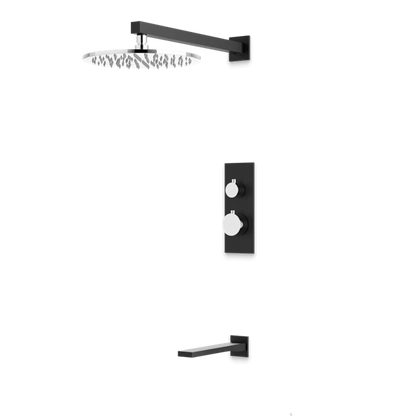 Artos - Otella Thermostatic Shower Trim Kit with Tub Filler