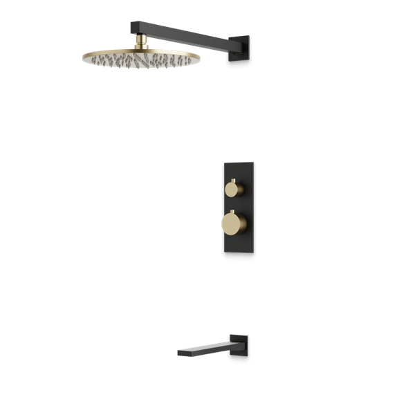 Artos - Otella Thermostatic Shower Trim Kit with Tub Filler