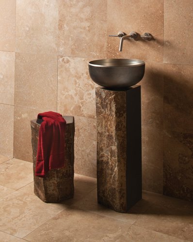 Stone Forest - Single Basalt Bath Pedestal