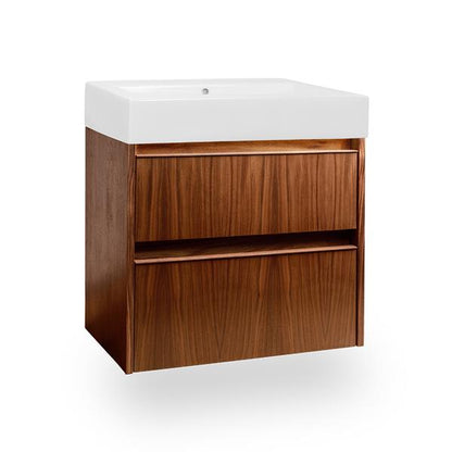 Lacava - Pronto Wall-Mount Under-Counter Vanity With Two Drawers And Plumbing Notch In Back