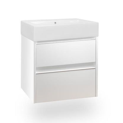 Lacava - Pronto Wall-Mount Under-Counter Vanity With Two Drawers And Plumbing Notch In Back