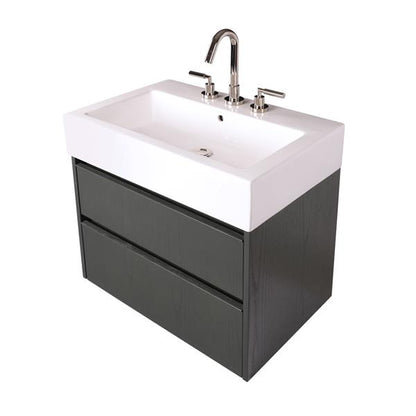 Lacava - Pronto Wall-Mount Under-Counter Vanity With Two Drawers And Plumbing Notch In Back