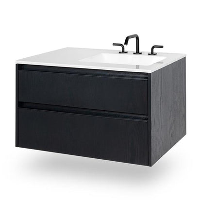 Lacava - Pronto Wall-Mount Under-Counter Vanity With Two Drawers And Plumbing Notch In Back.