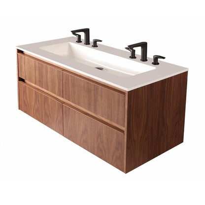 Lacava - Pronto Wall-Mount Under-Counter Vanity With Four Drawers And Plumbing Notch In Back