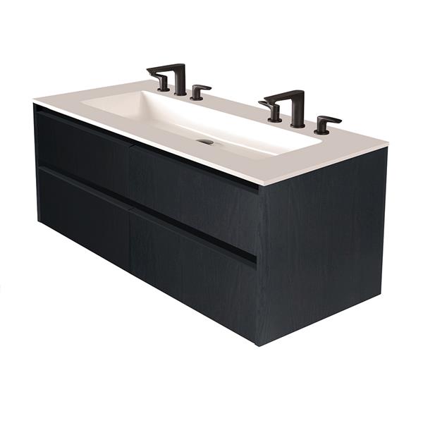 Lacava - Pronto Wall-Mount Under-Counter Vanity With Four Drawers And Plumbing Notch In Back