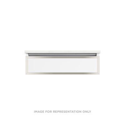 Robern - Profiles Vanity, 30X7.5X21, Tip Out Drawer, Selectable Night Light