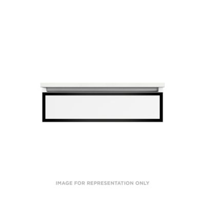 Robern - Profiles Vanity, 30X7.5X21, Tip Out Drawer, Selectable Night Light