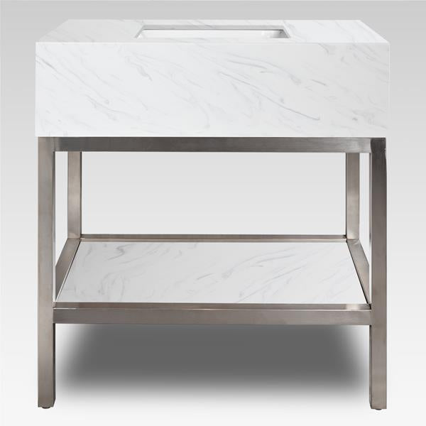 Lacava - Quadro Slatted Shelf For Frame Qdo-Fc-36, 36 InchW X 21 InchD X 1/2 InchH.
