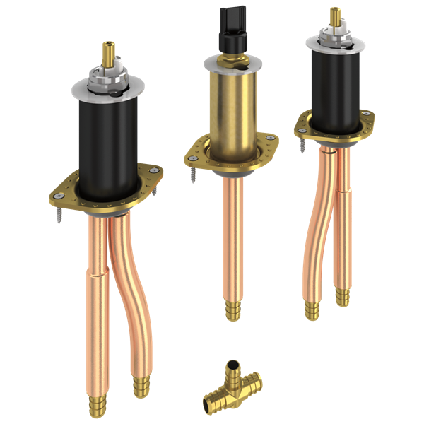 Delta - Two Handle Flexible Mount - Pex Crimp