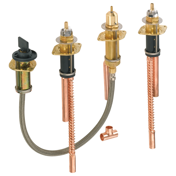 Delta - Two Handle Flexible Mount With Hand Shower