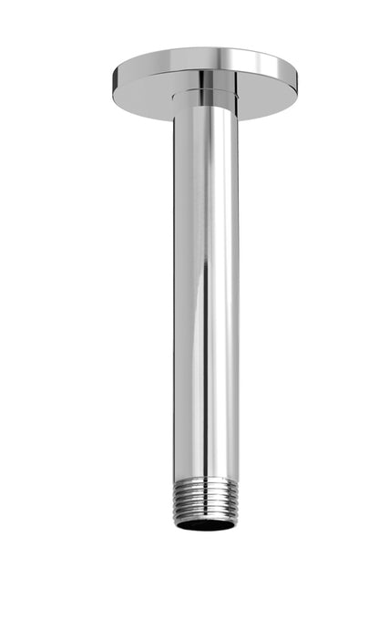 Baril - 6 Inch ceiling mounted shower arm with flange