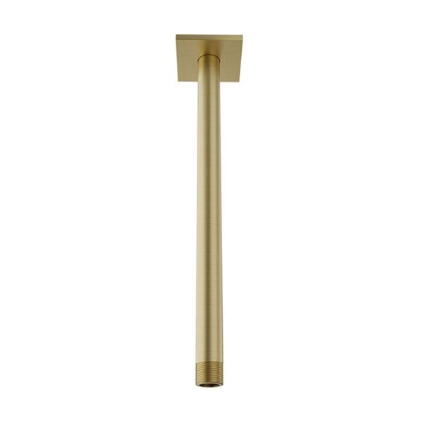 Baril - 12 Inch ceiling mounted shower arm, square flange