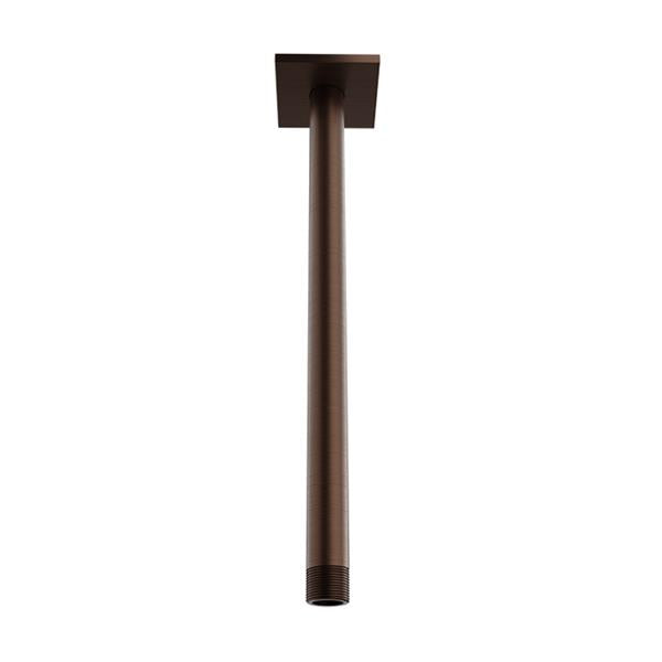 Baril - 12 Inch ceiling mounted shower arm, square flange