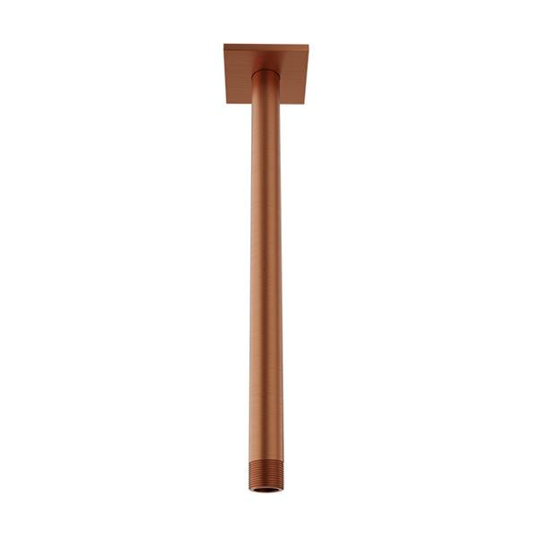 Baril - 12 Inch ceiling mounted shower arm, square flange
