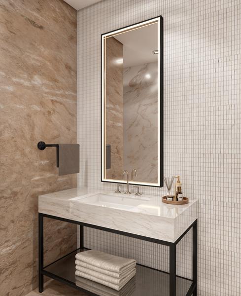 Electric Mirror - Radiance Lighted Framed Wardrobe Mirror - 26 x 60