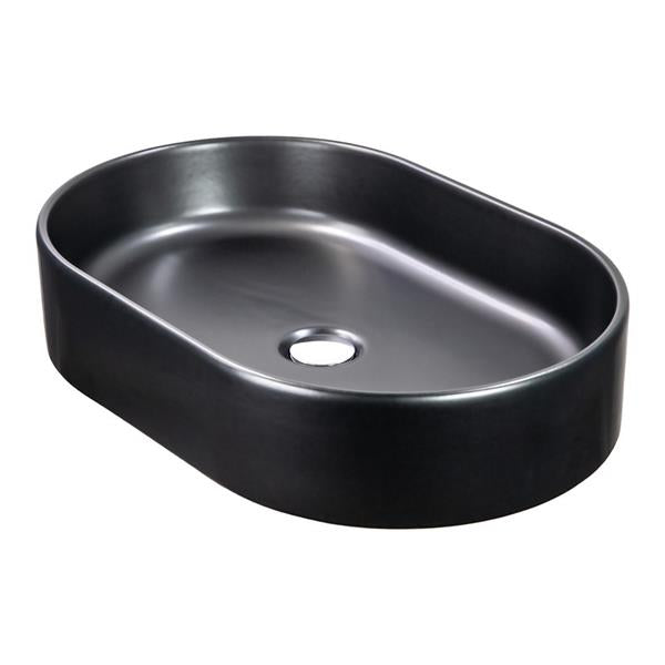 Nantucket Sinks -  Italian Fireclay Vanity Sink - Matte Black