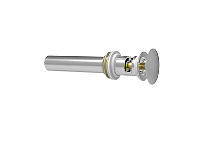 Baril - Push-button pop-up drain for lavatory with overflow