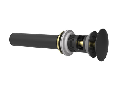 Baril - Push-button pop-up drain for lavatory with overflow