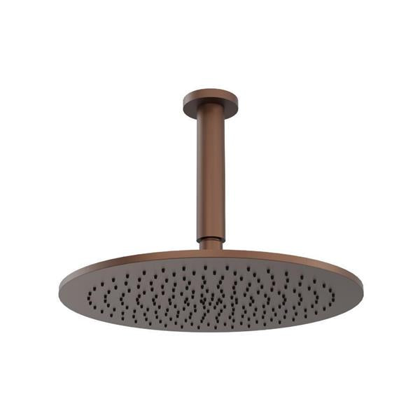 Flusso - 12 Inch Rain Head with 6 Inch Ceiling Mount Arm